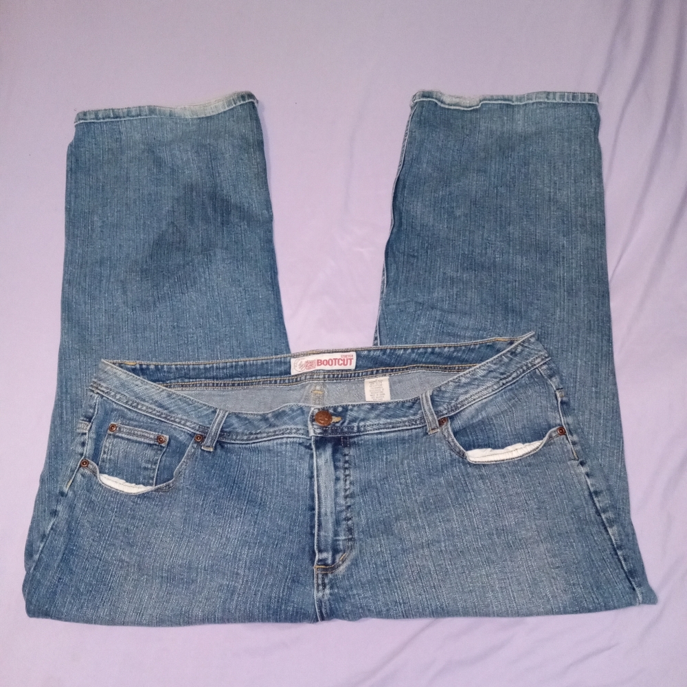 Faded Glory- Below the Waist-Stretch Bootcut 24W Petite